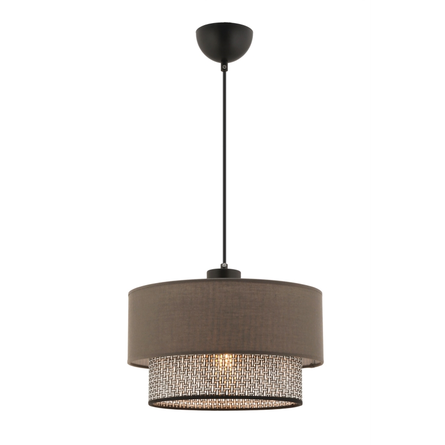 Lámpara colgante ECHO 1xE27/60W/230V marrón/gris