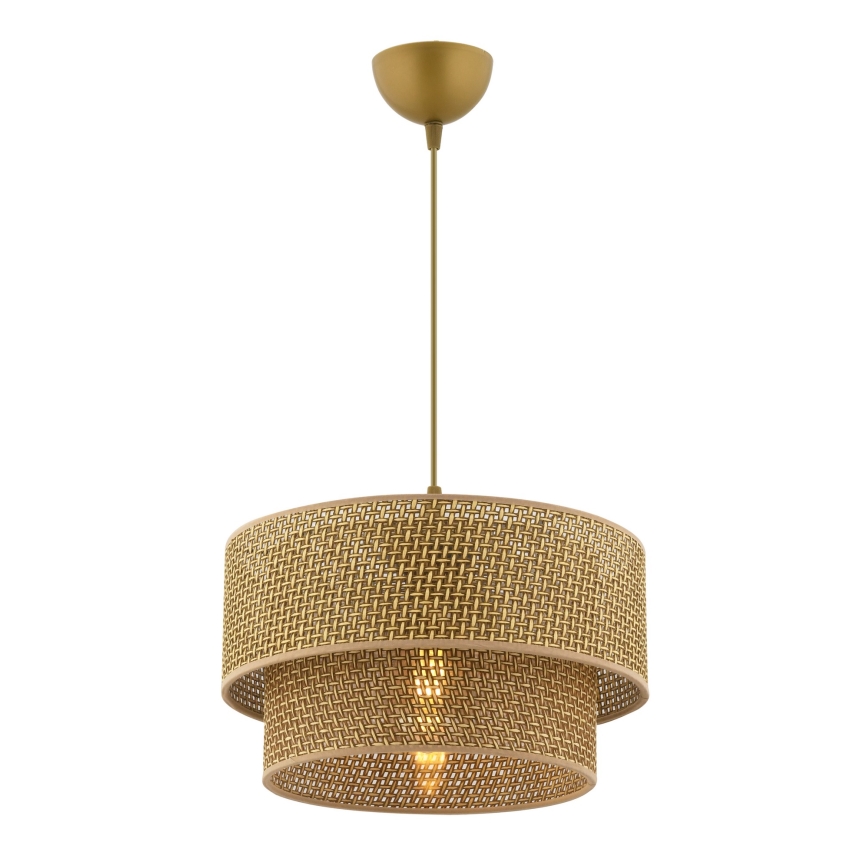 Lámpara colgante ECHO 1xE27/60W/230V marrón