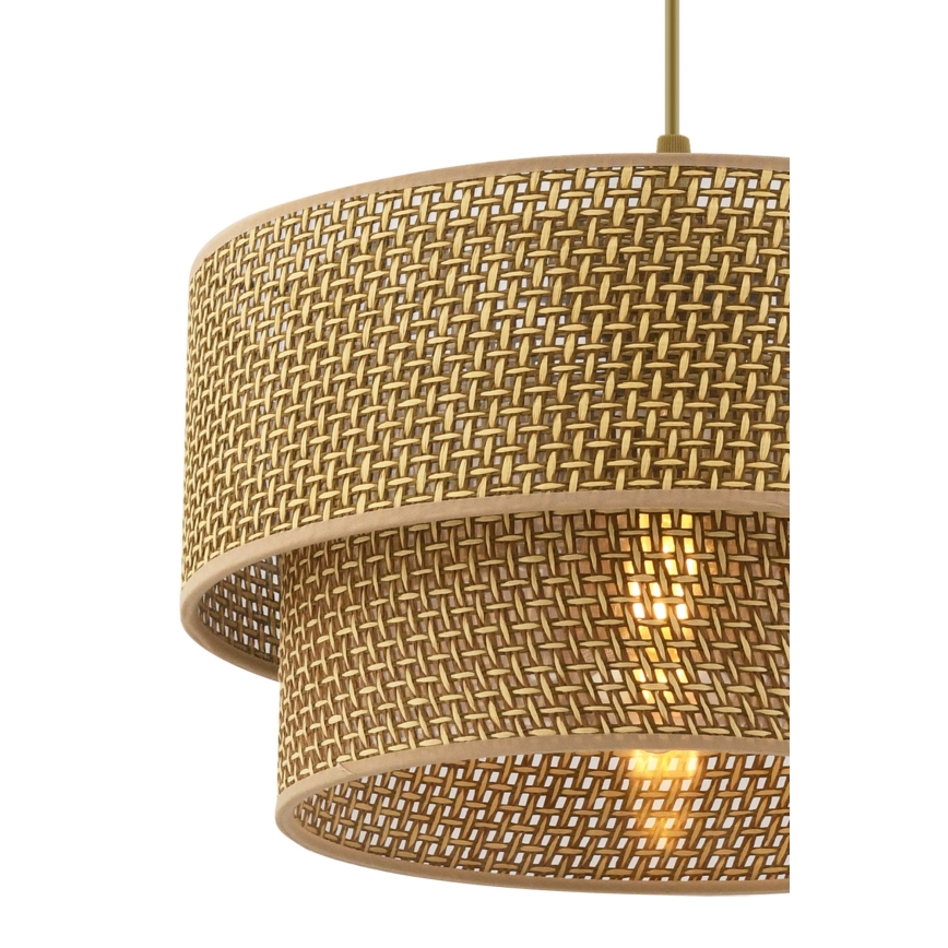 Lámpara colgante ECHO 1xE27/60W/230V marrón