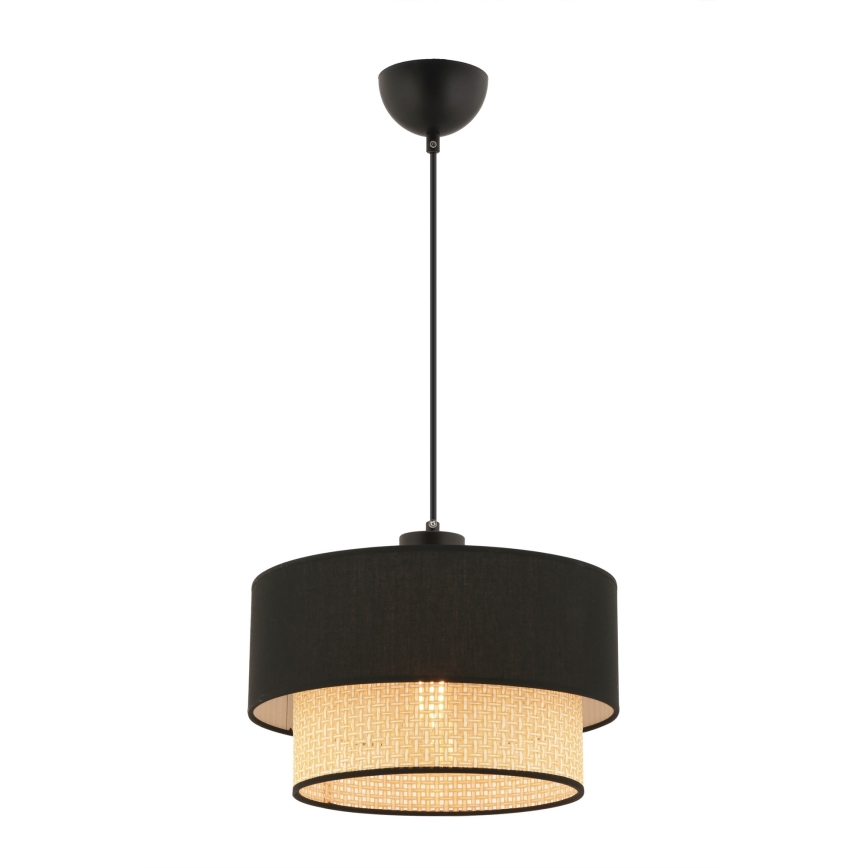 Lámpara colgante ECHO 1xE27/60W/230V negra/beige