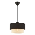 Lámpara colgante ECHO 1xE27/60W/230V negra/crema