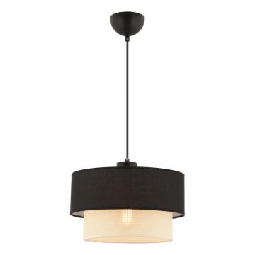 Lámpara colgante ECHO 1xE27/60W/230V negra/crema