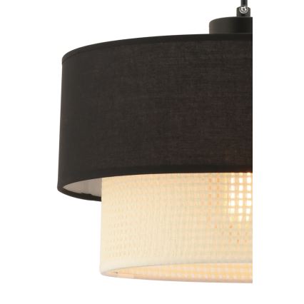 Lámpara colgante ECHO 1xE27/60W/230V negra/crema