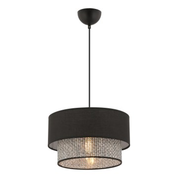 Lámpara colgante ECHO 1xE27/60W/230V negro/gris