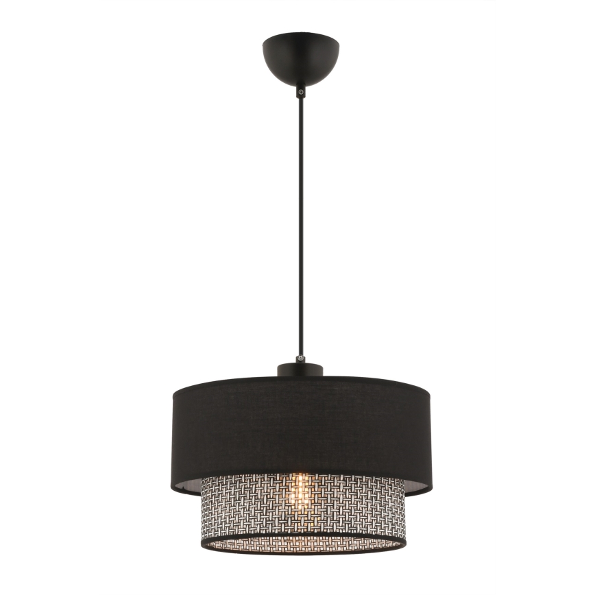 Lámpara colgante ECHO 1xE27/60W/230V negro/gris