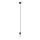 Lámpara colgante EDISON 1xE27/60W/230V negro
