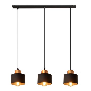 Lámpara colgante EDISON 3xE27/15W/230V