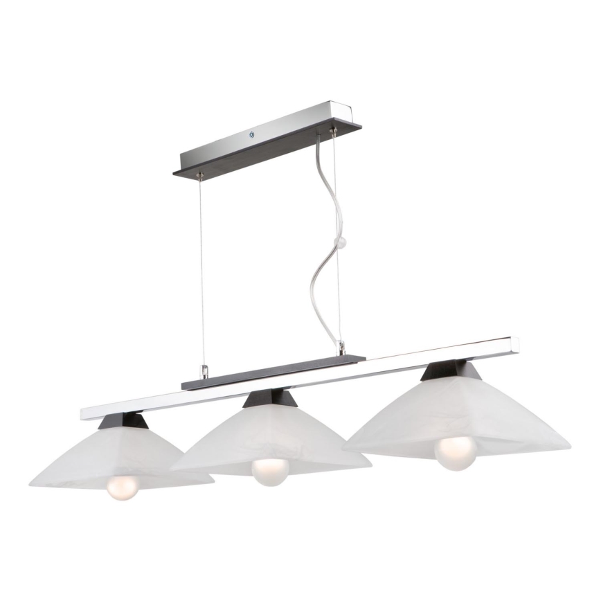 Lámpara colgante ELA 3xE27/60W/230V haya