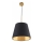 Lámpara colgante ELENA 1xE27/20W/230V negro