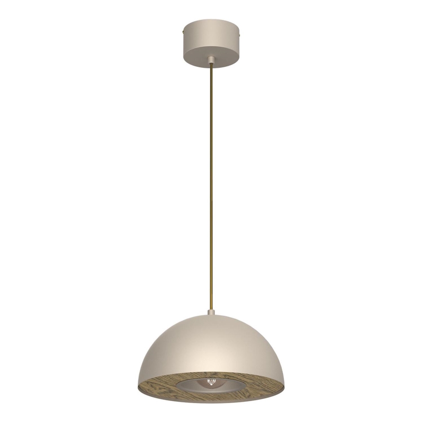 Lámpara colgante ELGUND 1xE27/15W/230V diá. 28,5 cm beige