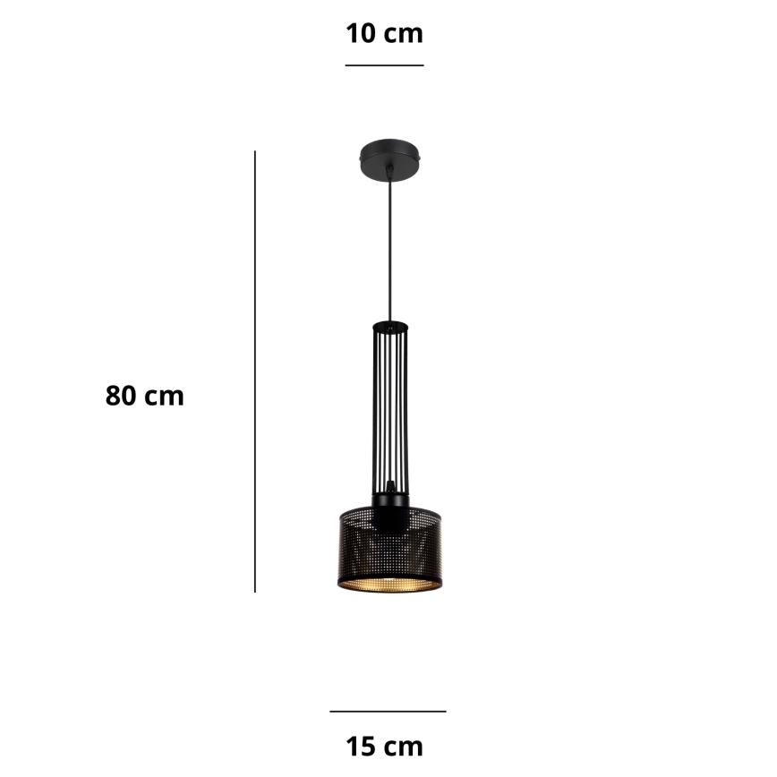 Lámpara colgante ELIS 1xE27/60W/230V diá. 15 cm