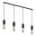 Lámpara colgante ELIT 4xGU10/10W/230V negro