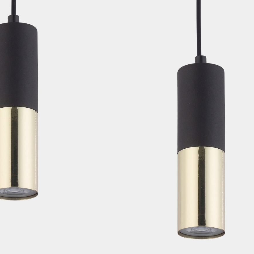 Lámpara colgante ELIT 4xGU10/10W/230V negro