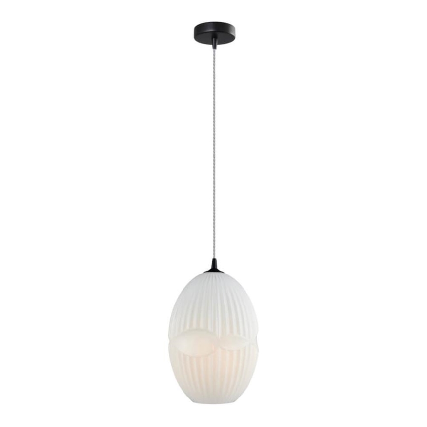 Lámpara colgante ELLIPTIC 1xE27/11W/230V blanco
