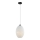 Lámpara colgante ELLIPTIC 1xE27/11W/230V blanco