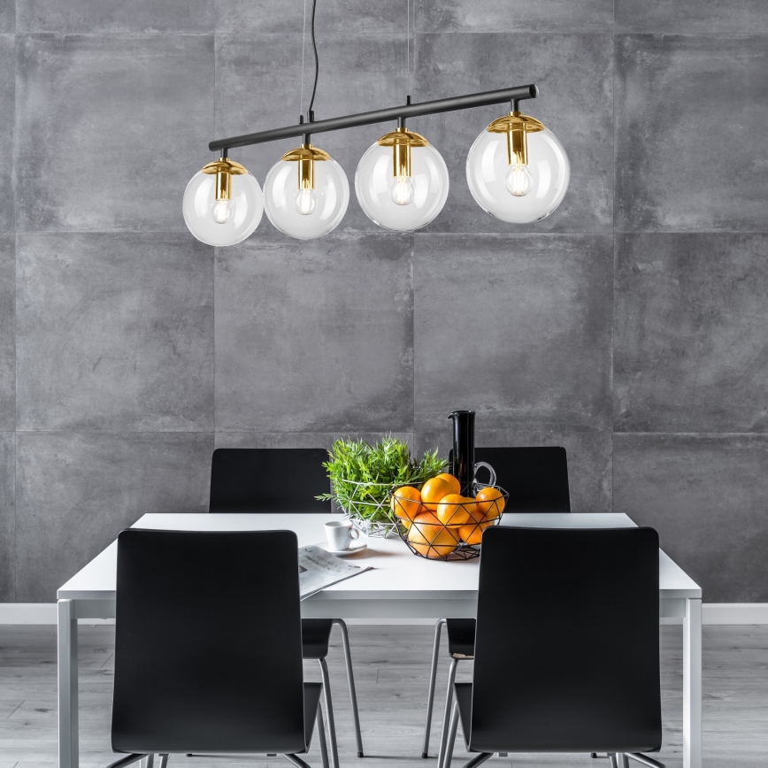 Lámpara colgante ELOISE 4xE14/15W/230V