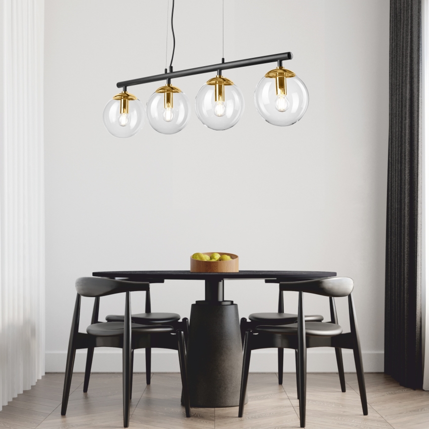 Lámpara colgante ELOISE 4xE14/15W/230V