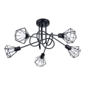 Lámpara colgante en barra ARTEMIS 5xE14/40W/230V negro