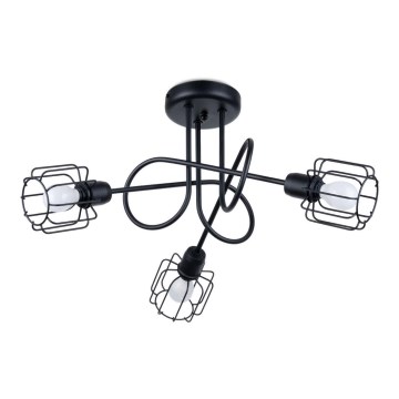 Lámpara colgante en barra BELUCI 3xE14/40W/230V negro