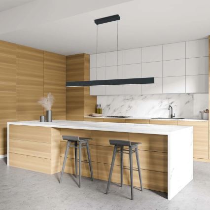 Lámpara colgante en cable BERNADETTA LED/20W/230V 4000K negra