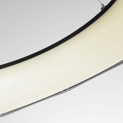 Lámpara colgante en cable REUS LED/36W/230V 4000K Ø 61 cm negra