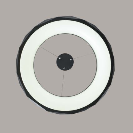 Lámpara colgante en cable REUS LED/36W/230V 4000K Ø 61 cm negra