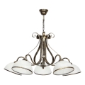 Lámpara colgante en cadena ANTICA 5xE27/60W/230V