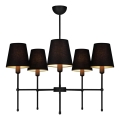 Lámpara colgante en varilla MADELA 5xE14/40W/230V negra
