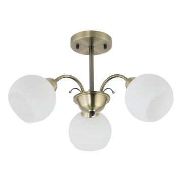 Lámpara colgante en varilla NESTOR 3xE27/40W/230V latón