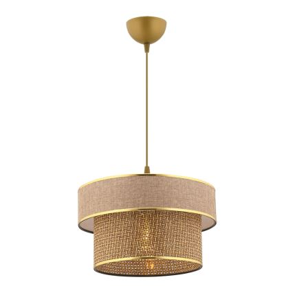 Lámpara colgante ERO 1xE27/60W/230V marrón/dorado
