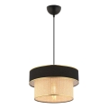 Lámpara colgante ERO 1xE27/60W/230V negra/beige