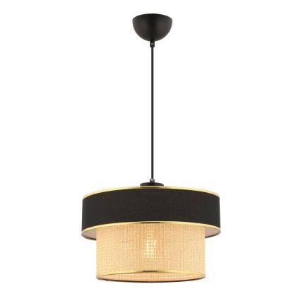 Lámpara colgante ERO 1xE27/60W/230V negra/beige
