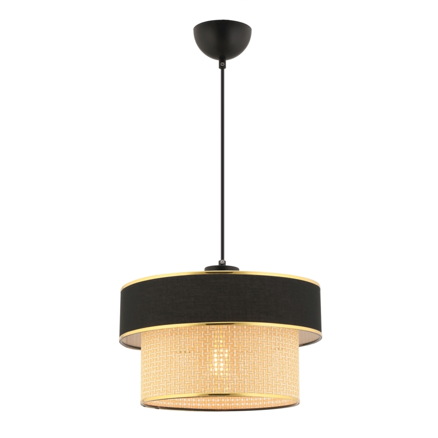 Lámpara colgante ERO 1xE27/60W/230V negra/beige