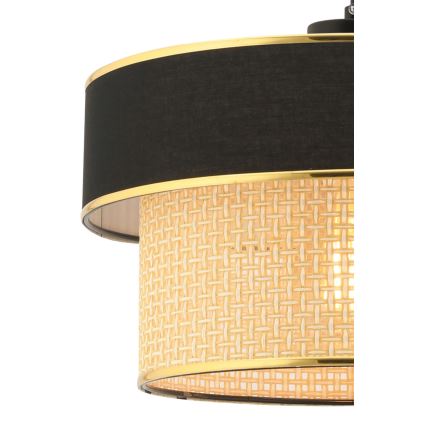Lámpara colgante ERO 1xE27/60W/230V negra/beige