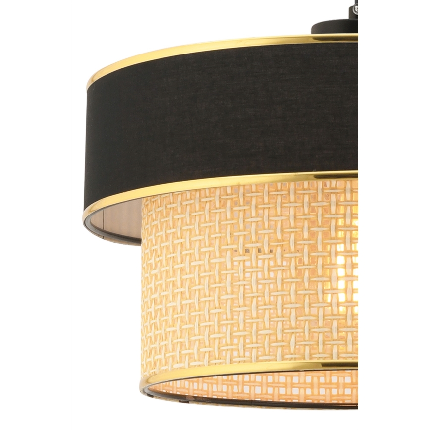 Lámpara colgante ERO 1xE27/60W/230V negra/beige