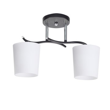 Lámpara colgante ESNYR 2xE27/40W/230V negro/blanco