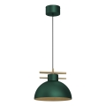 Lámpara colgante ESTATE 1xE27/15W/230V verde
