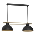 Lámpara colgante ESTATE 2xE27/15W/230V negro