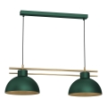 Lámpara colgante ESTATE 2xE27/15W/230V verde