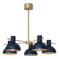 Lámpara colgante ESTATE MINI 5xE27/15W/230V azul