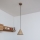 Lámpara colgante ETNA con cable 1xE27/15W/230V Ø 18,5 cm beige