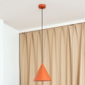 Lámpara colgante ETNA II con cable 1xE27/15W/230V Ø 25 cm naranja