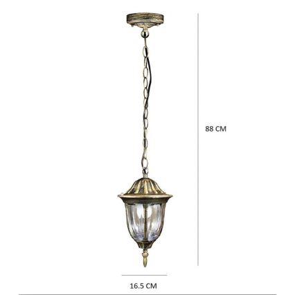Lámpara colgante exterior FLORENCJA 1xE27/20W/230V IP43
