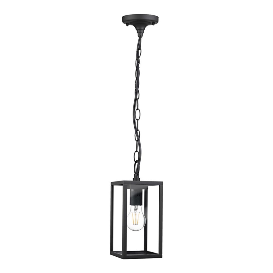 Lámpara colgante exterior MALMO 1xE27/15W/230V negro IP44
