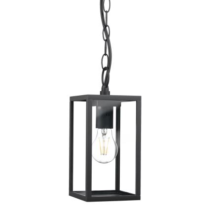 Lámpara colgante exterior MALMO 1xE27/15W/230V negro IP44