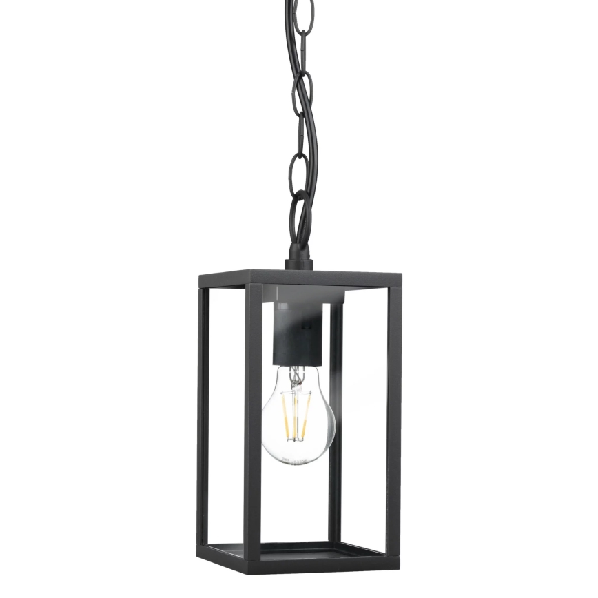 Lámpara colgante exterior MALMO 1xE27/15W/230V negro IP44