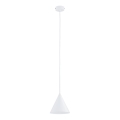 Lámpara colgante FABO 1xE27/15W/230V blanco