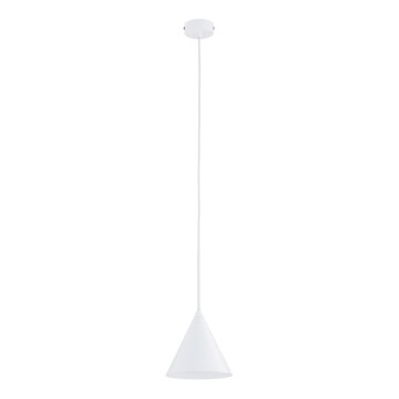 Lámpara colgante FABO 1xE27/15W/230V blanco