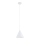 Lámpara colgante FABO 1xE27/15W/230V blanco