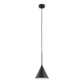 Lámpara colgante FABO 1xE27/15W/230V negro